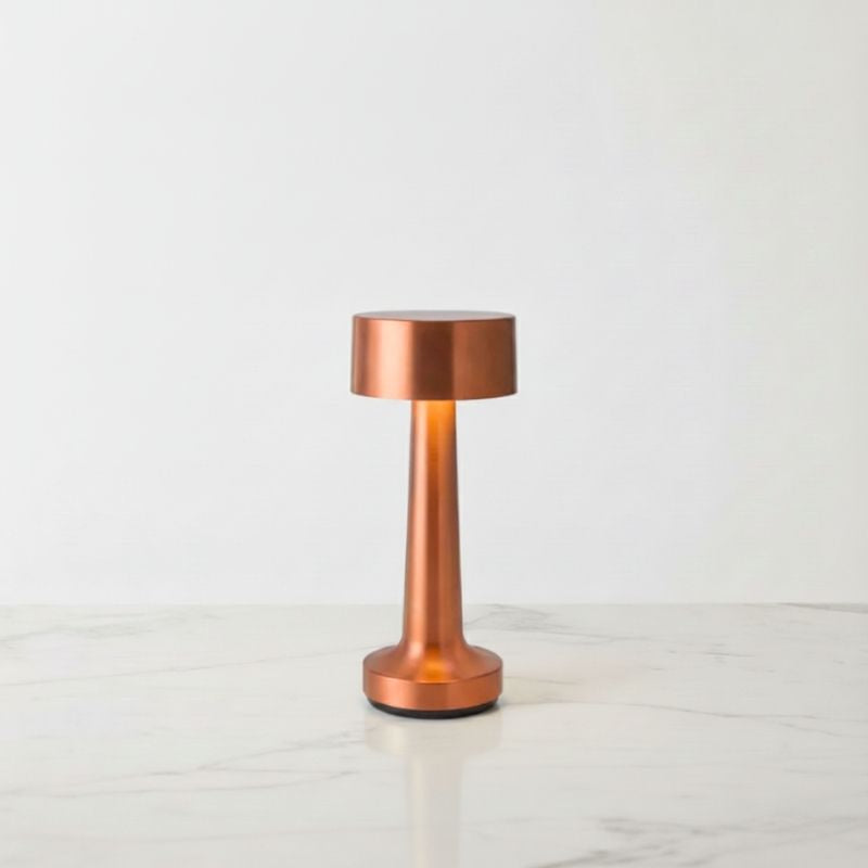 Luminária de Mesa em LED Touch Recarregável Bronze Sirena