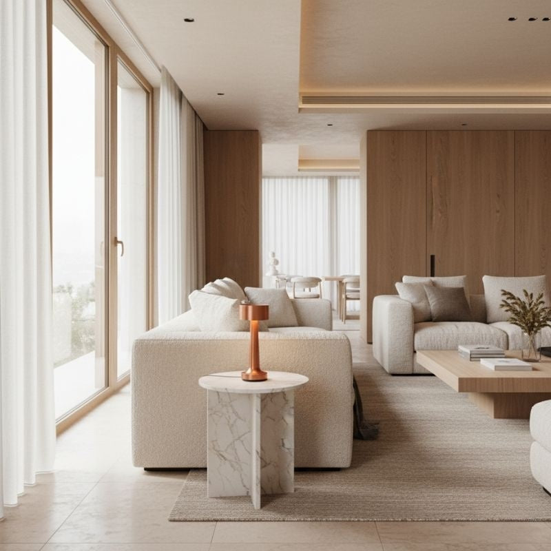 Luminária de Mesa em LED Touch Recarregável Bronze Sirena