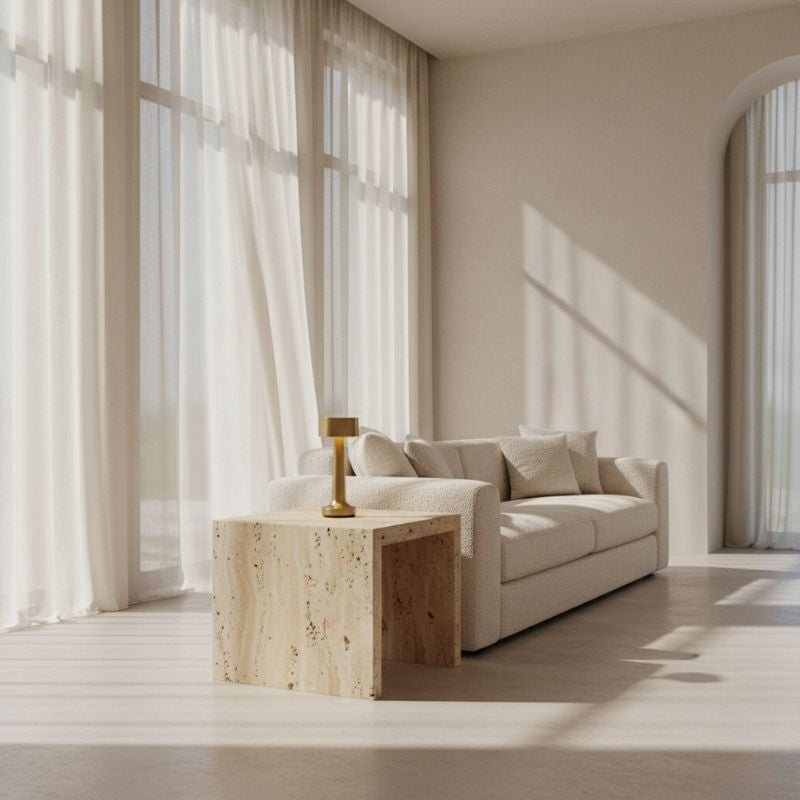 Luminária de Mesa em LED Touch Recarregável Dourada Sirena