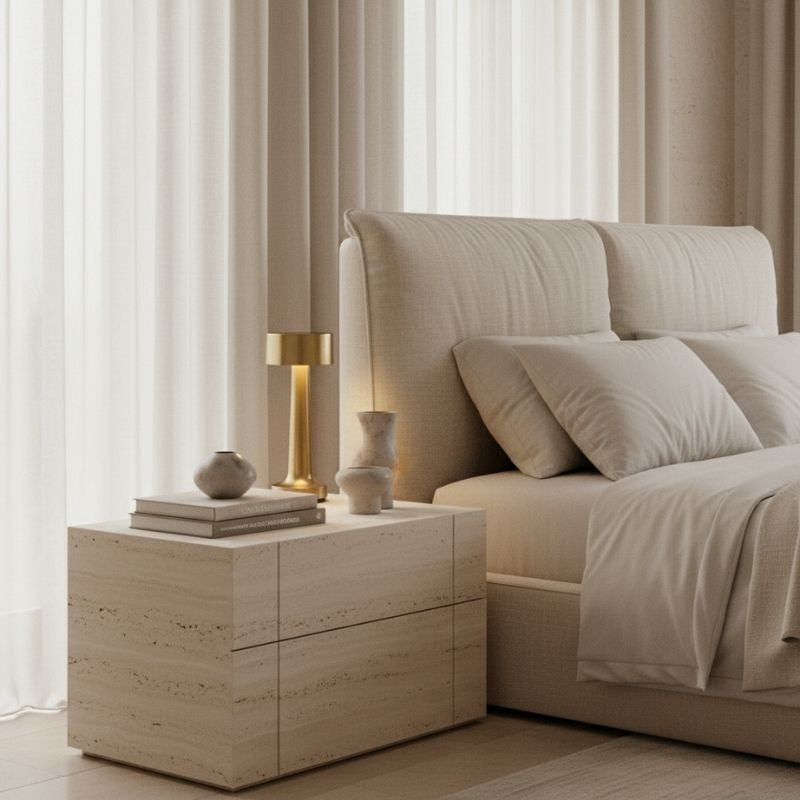 Luminária de Mesa em LED Touch Recarregável Dourada Sirena