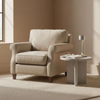 Luminária de Mesa em LED Touch Recarregável Prata Sirena