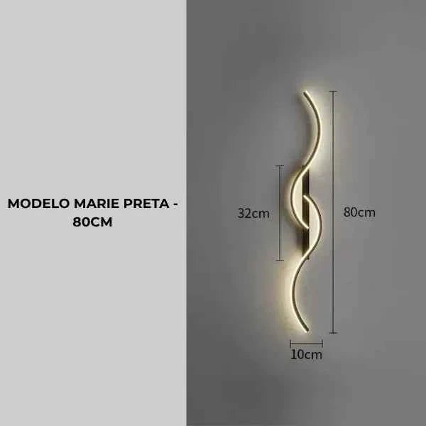 Luminária de Parede Arandela Led Marie