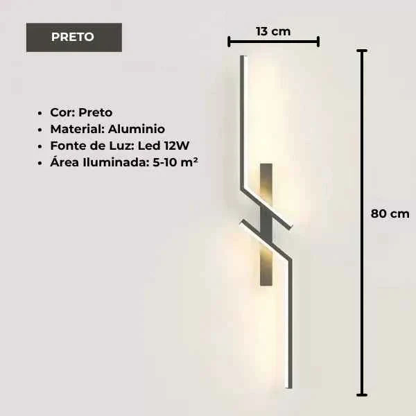 Luminária de Parede sem Fio LED Clarie